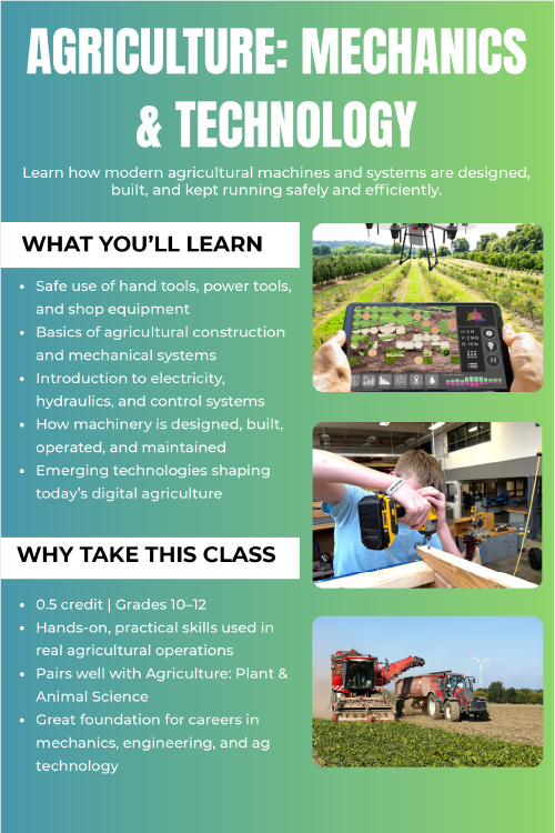 Agriculture Mechanics & Technology Course Flyer