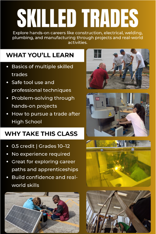 Skilled Trades Course Flyer